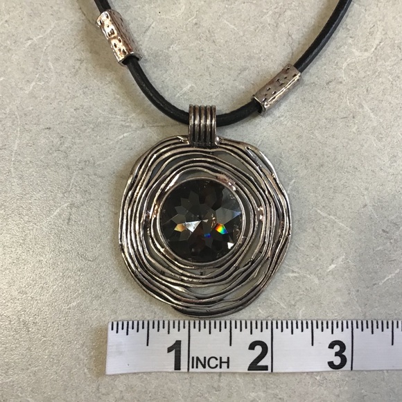 2/$25 Statement Necklace with Large Circular Pendant - Picture 12 of 14